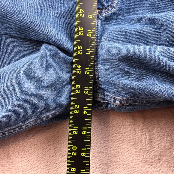 L.L. Bean Womens Jeans Size 14 Original Fit Relaxed Straight Leg Elastic Waist - Picture 6 of 13